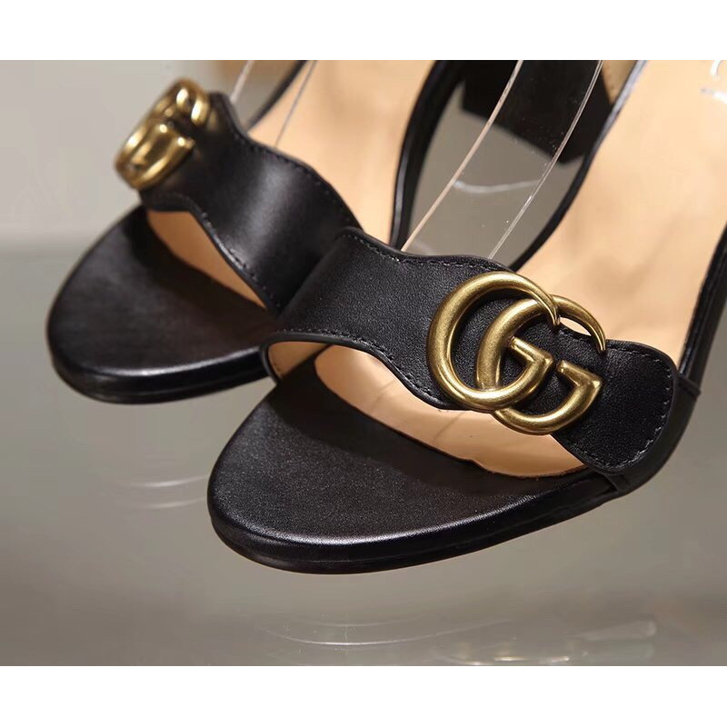 G*u*i marmont gg ankle-strap sandals black