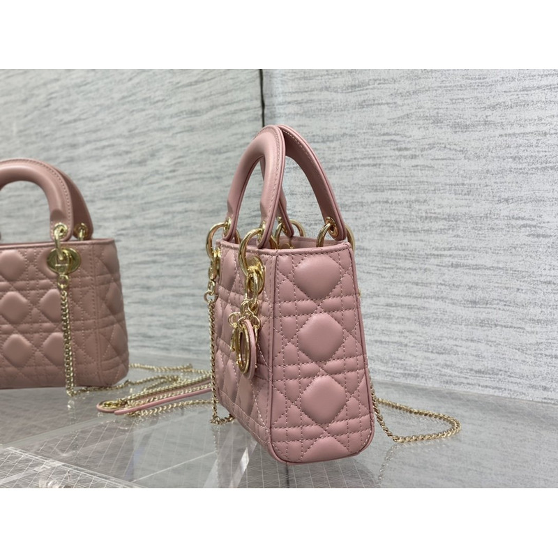 D*or lady D*or calfskin pink abc bag