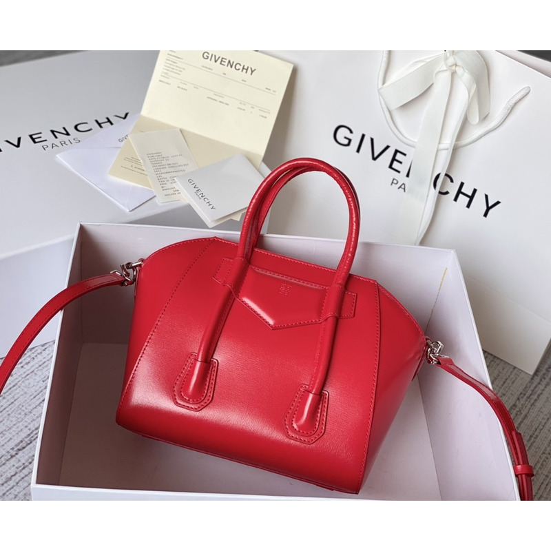 Givenchy Antigona Shark Lock Mini Bag In Red