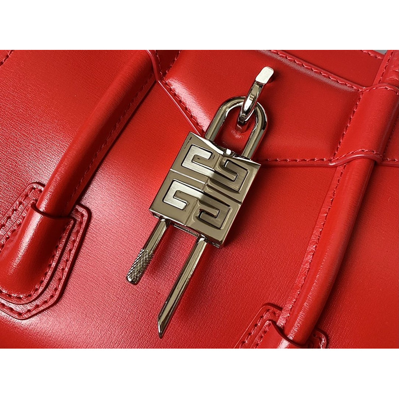 Givenchy Antigona Shark Lock Mini Bag In Red