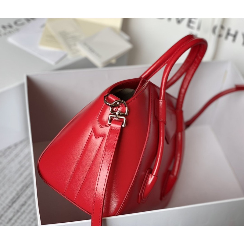 Givenchy Antigona Shark Lock Mini Bag In Red