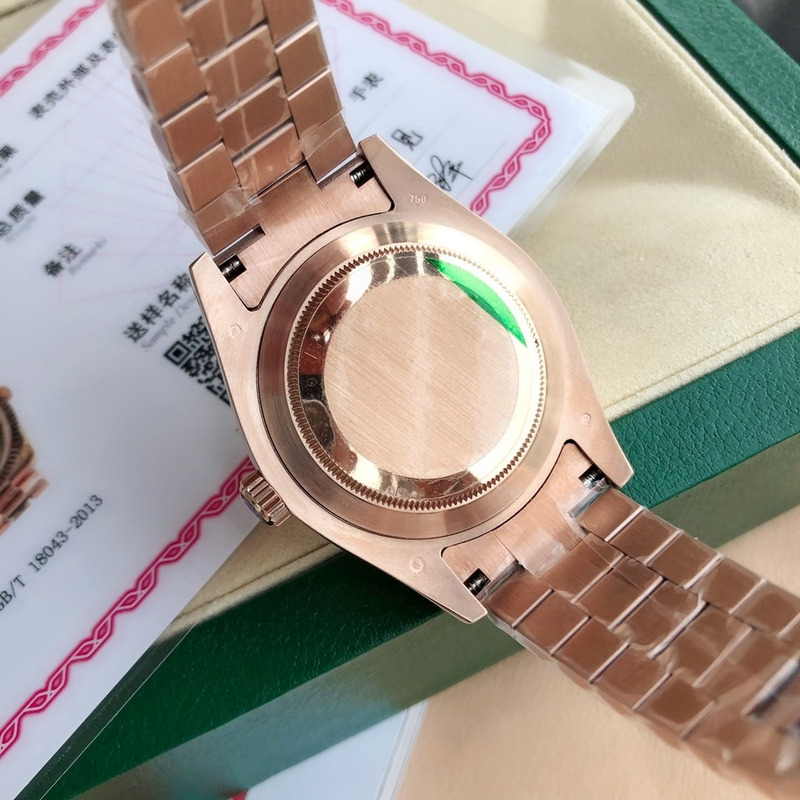 Rolex Day-Date 40 Green Roman Everose Rose Gold Super Clone