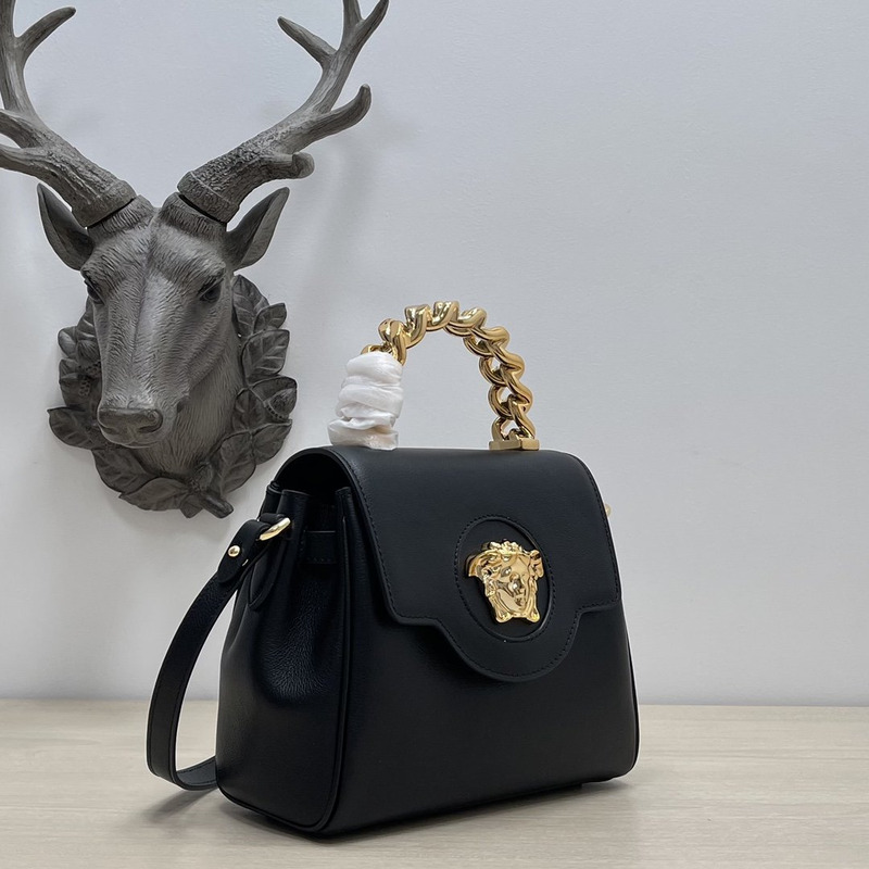 Versace La Medusa Top Handle Tote Black