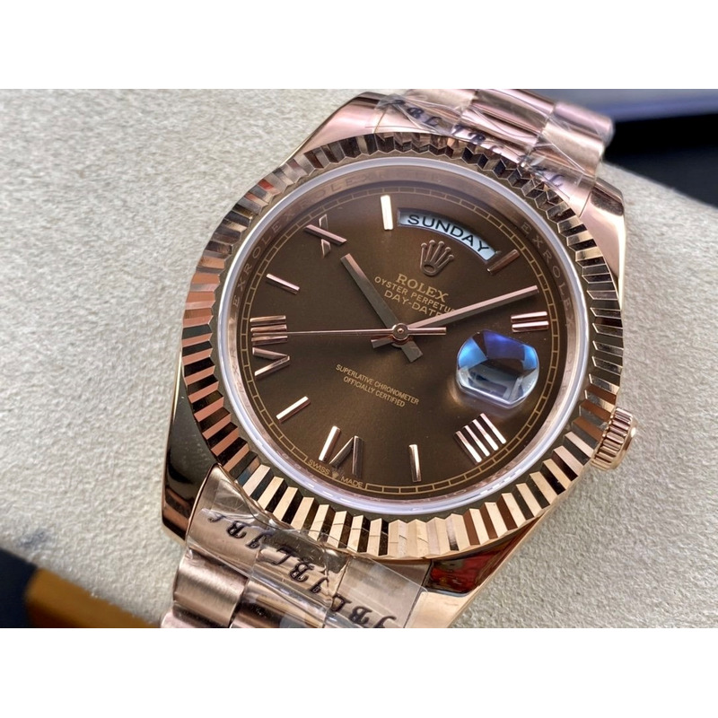 Rolex Day-Date 40 Everose Gold WIth Chocolate Dial With 3255 Movement