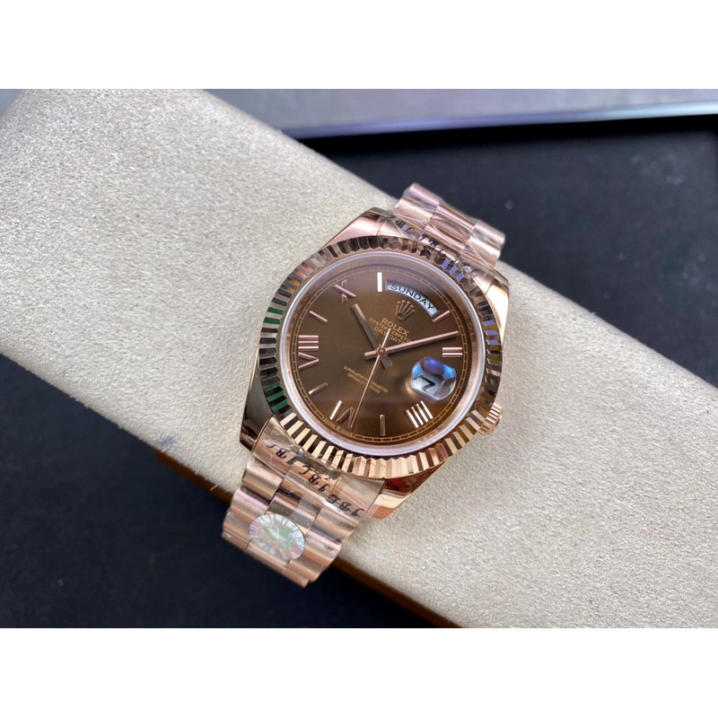 Rolex Day-Date 40 Everose Gold WIth Chocolate Dial With 3255 Movement