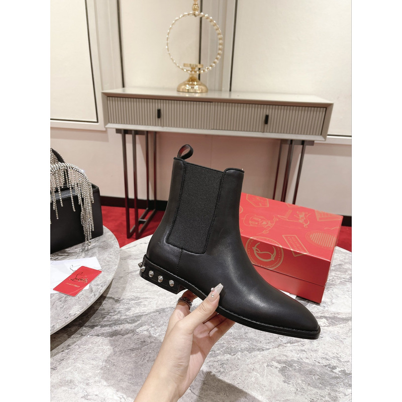 Ch**an louboutin samson studded leather chelsea boots