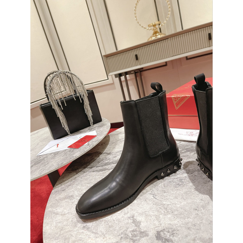 Ch**an louboutin samson studded leather chelsea boots