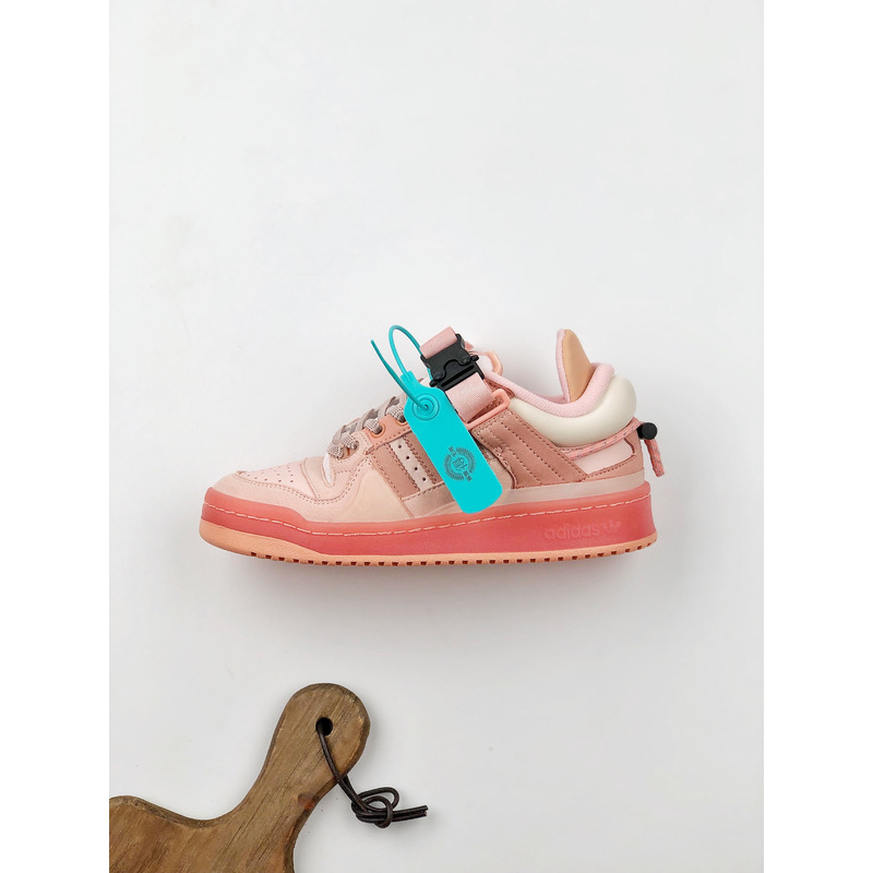 Ad*s x bad bunny forum low \"easter egg\" sneakers - pink