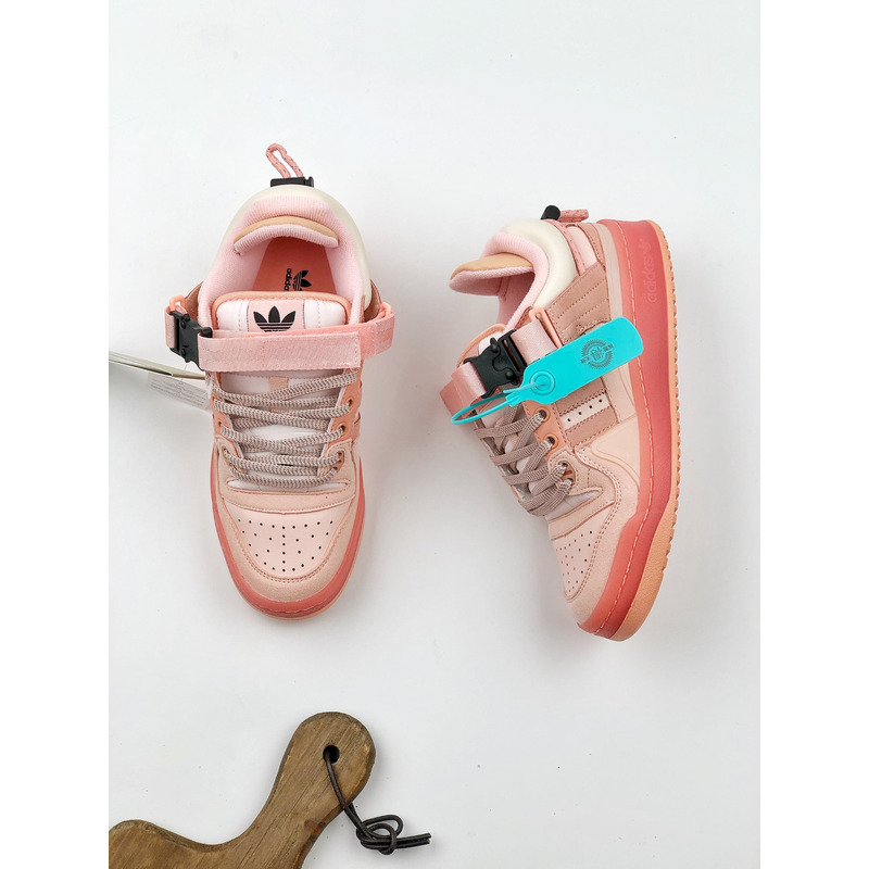 Ad*s x bad bunny forum low \"easter egg\" sneakers - pink