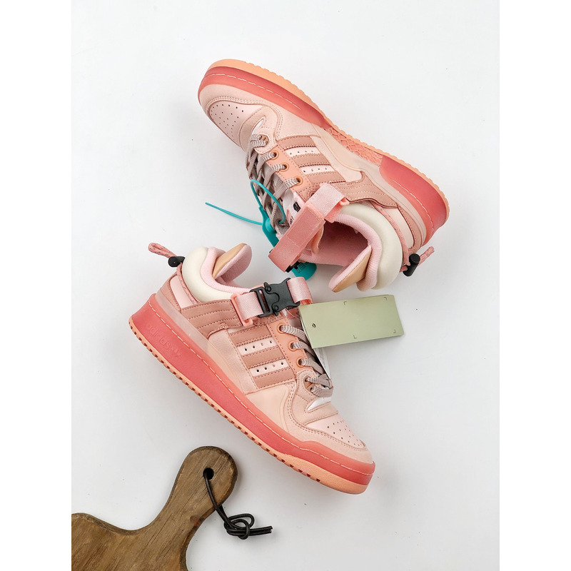 Ad*s x bad bunny forum low \"easter egg\" sneakers - pink