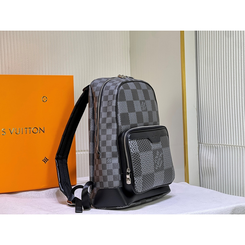 l**is V*t*n campus damier graphite canvas backpack bag