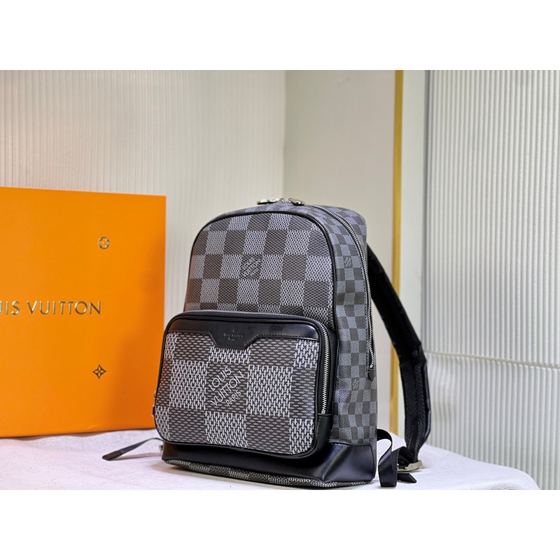 l**is V*t*n campus damier graphite canvas backpack bag