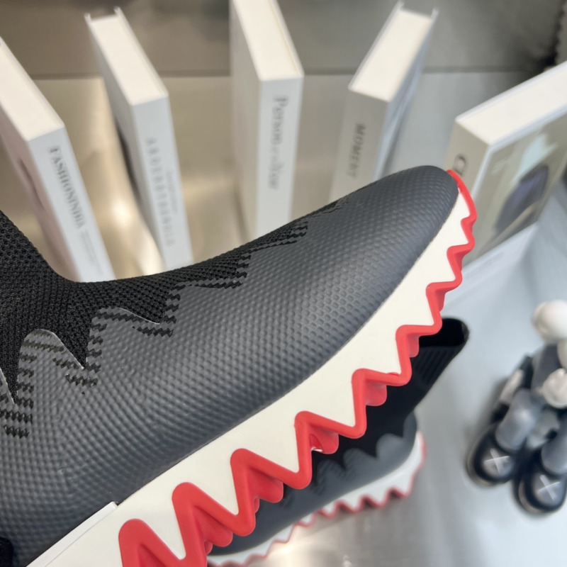 Ch**an louboutin sharky sock sneaker