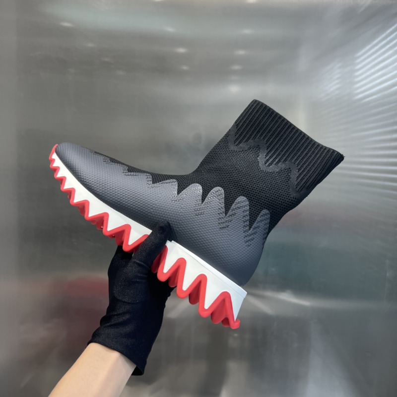 Ch**an louboutin sharky sock sneaker