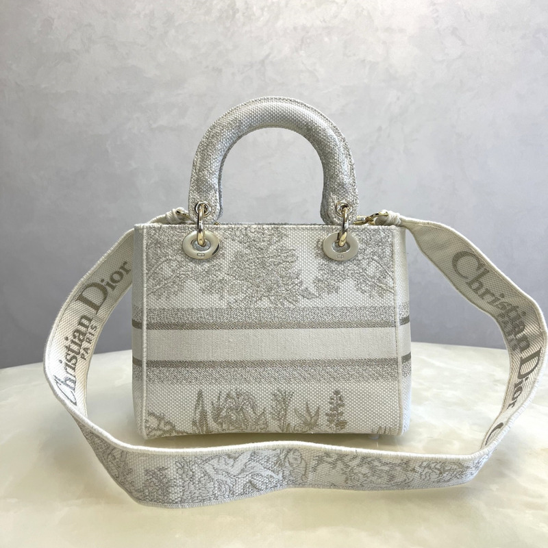 D*or lady D*or embroidered two-way handbag