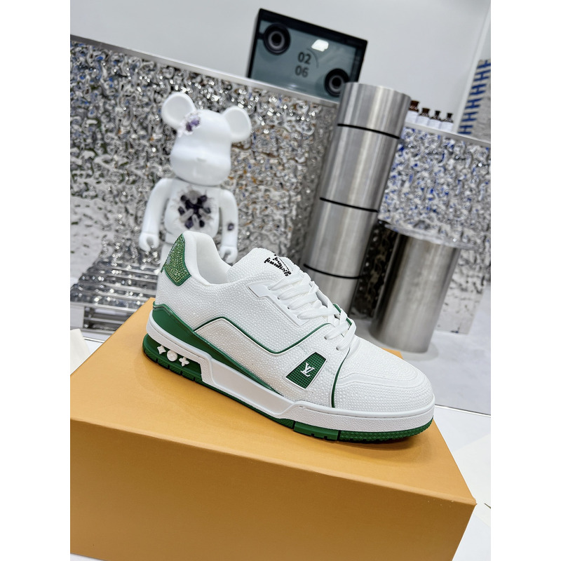 l**is V*t*n lv trainer sneaker low white green