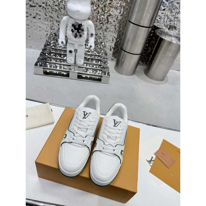 l**is V*t*n lv trainer sneaker low white green