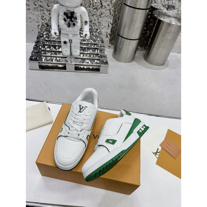 l**is V*t*n lv trainer sneaker low white green