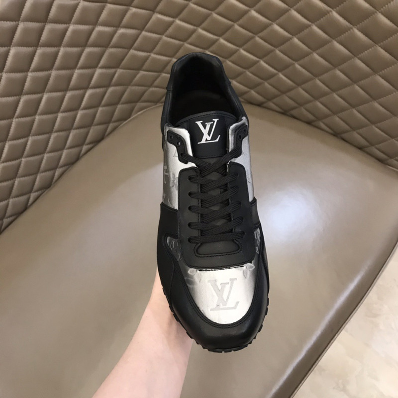 l**is V*t*n run away sneaker black and silver