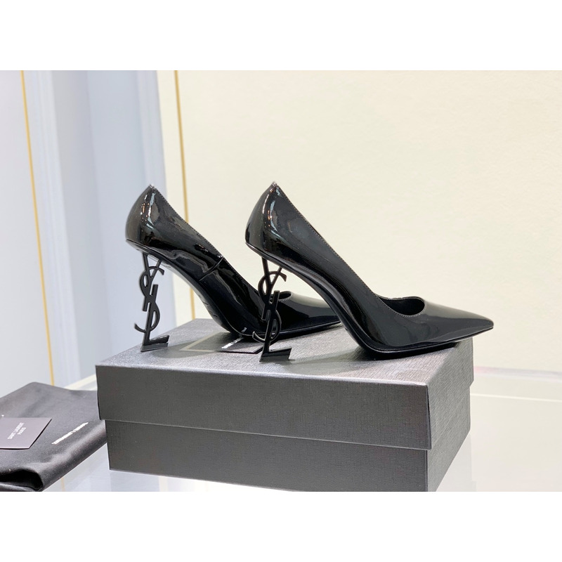 SAINT LAURENT Opyum 110 Patent Leather Pumps