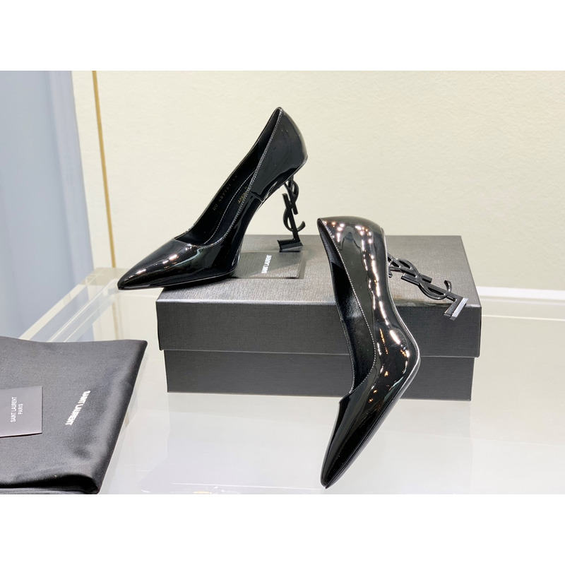 SAINT LAURENT Opyum 110 Patent Leather Pumps