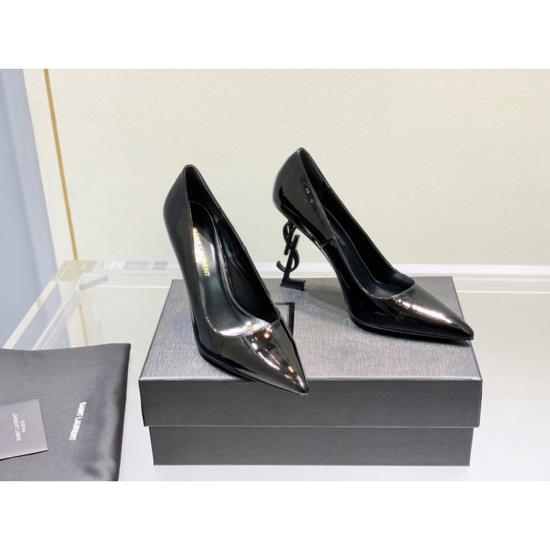 SAINT LAURENT Opyum 110 Patent Leather Pumps