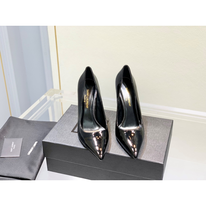 SAINT LAURENT Opyum 110 Patent Leather Pumps