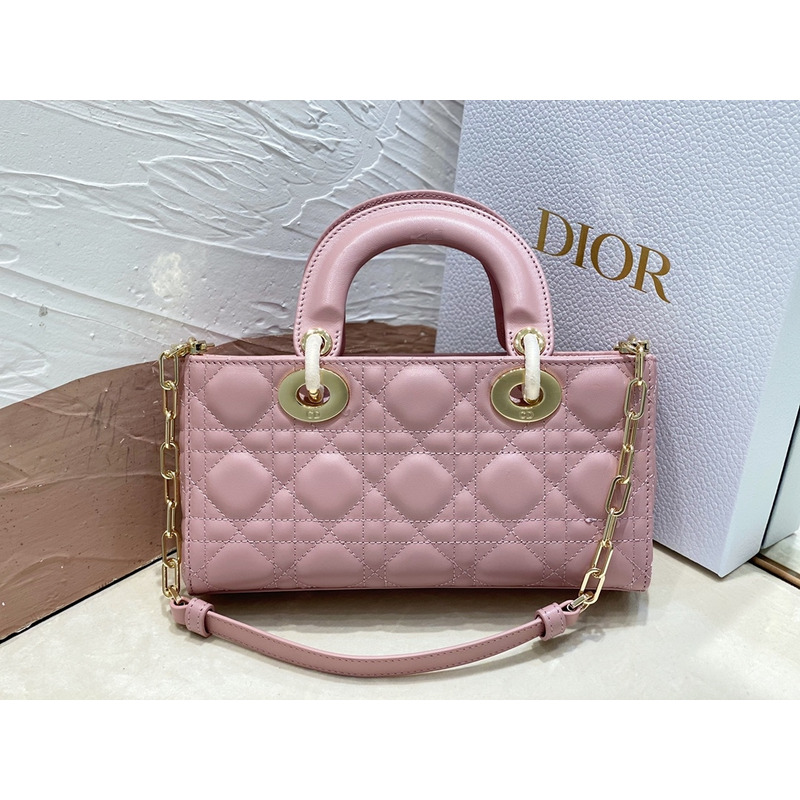 D*or small lady d-joy bag peony lambskin cannage