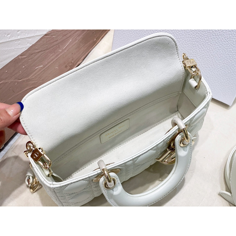 D*or micro lady d-joy bag cream cannage lambskin