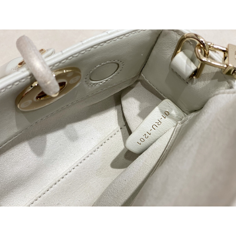 D*or micro lady d-joy bag cream cannage lambskin