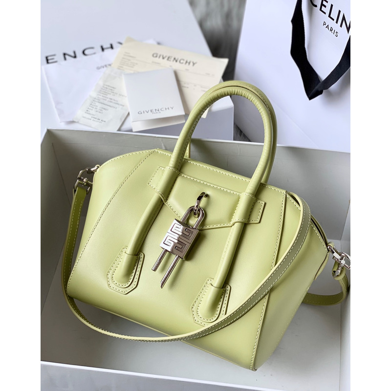 Givenchy Antigona Lock Mini Tote Green