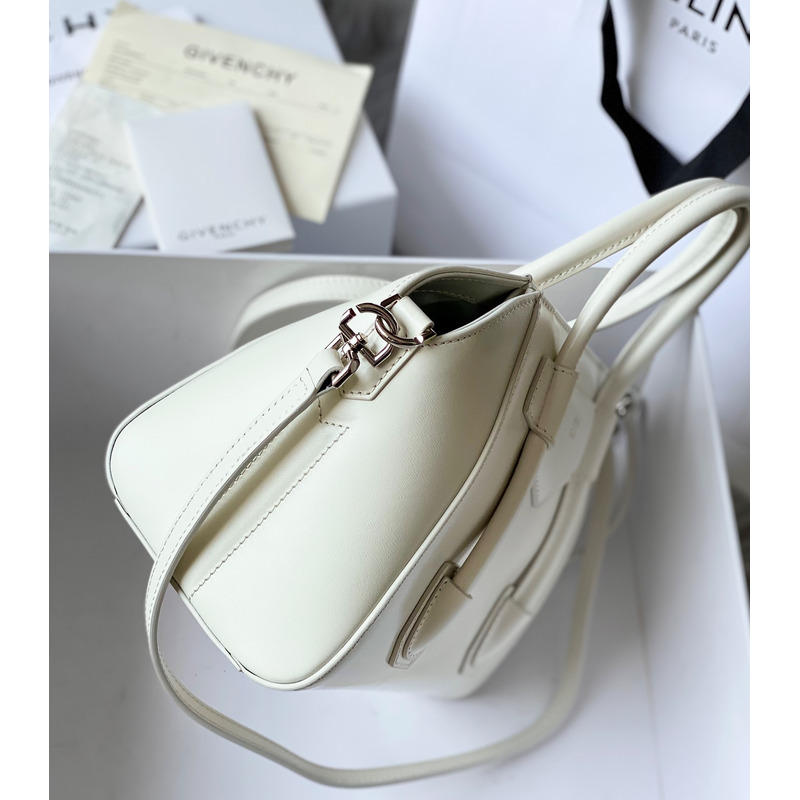 Givenchy Antigona Lock Mini Tote White