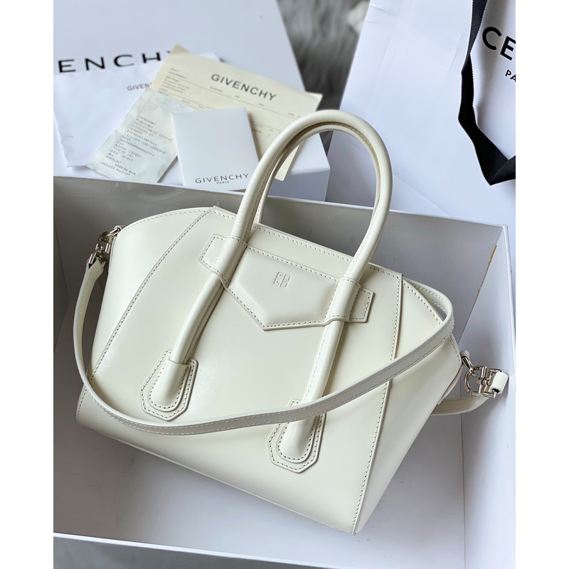 Givenchy Antigona Lock Mini Tote White