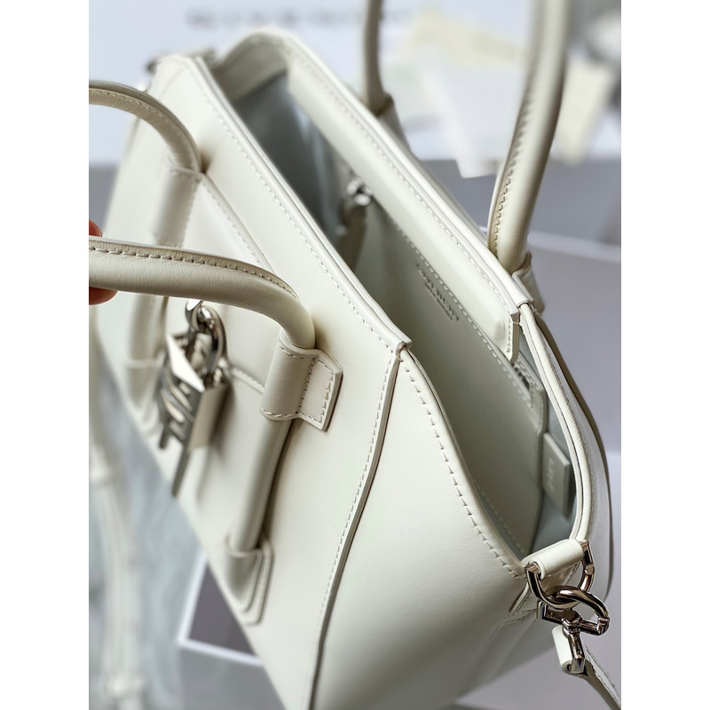 Givenchy Antigona Lock Mini Tote White