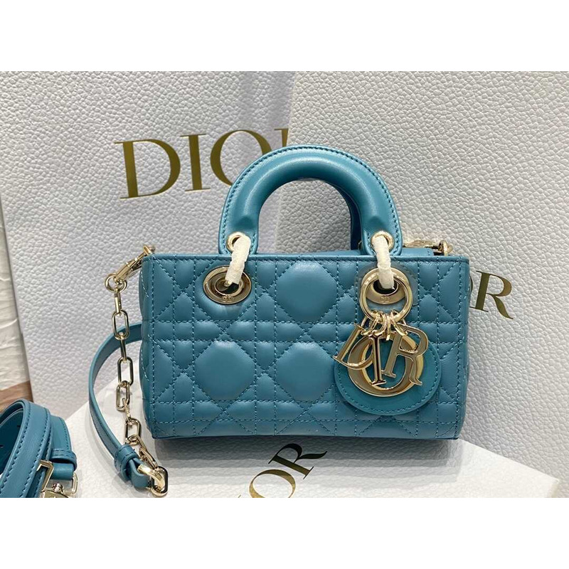 D*or micro lady d-joy bag blue color