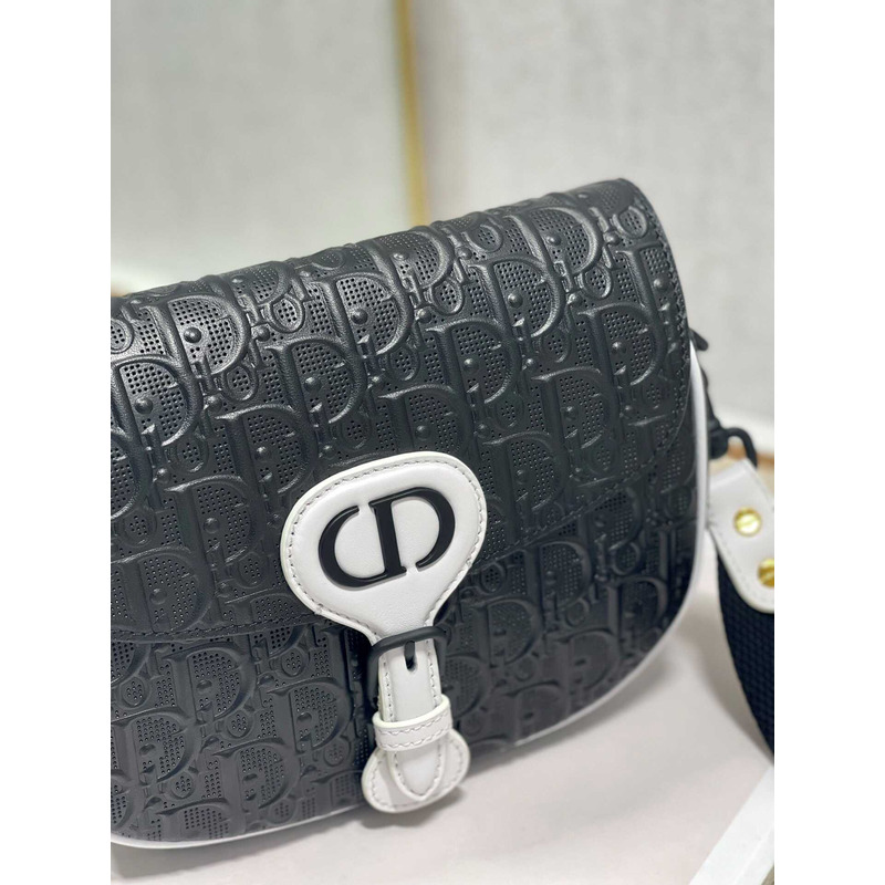 D*or bobby bag leather medium black