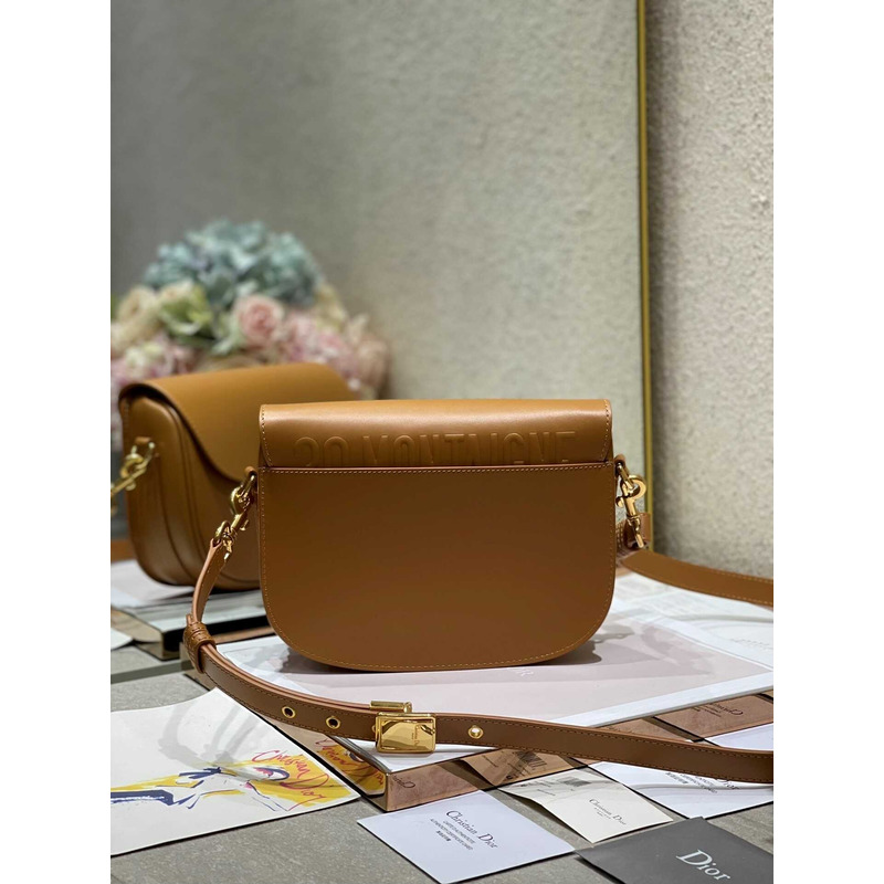 D*or bobby bag medium box calfskin brown