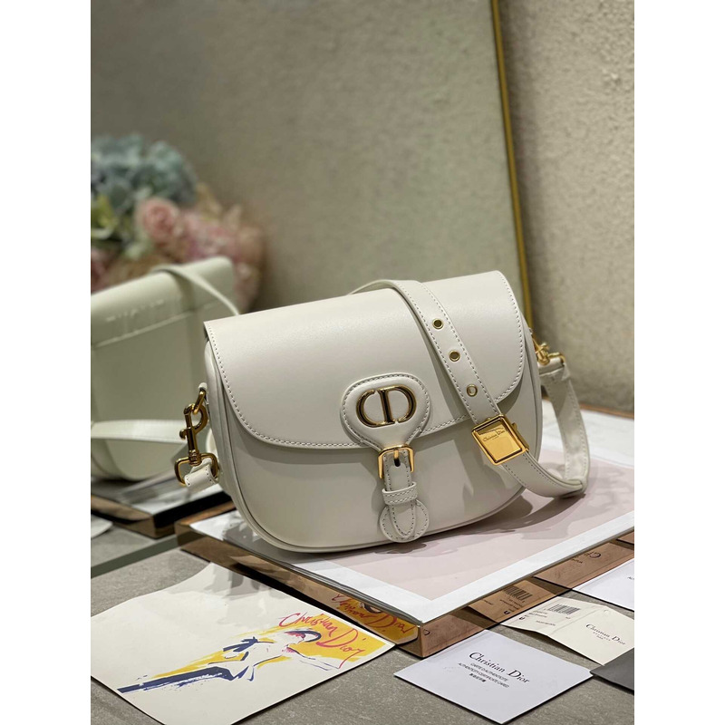 D*or bobby bag medium box calfskin latte