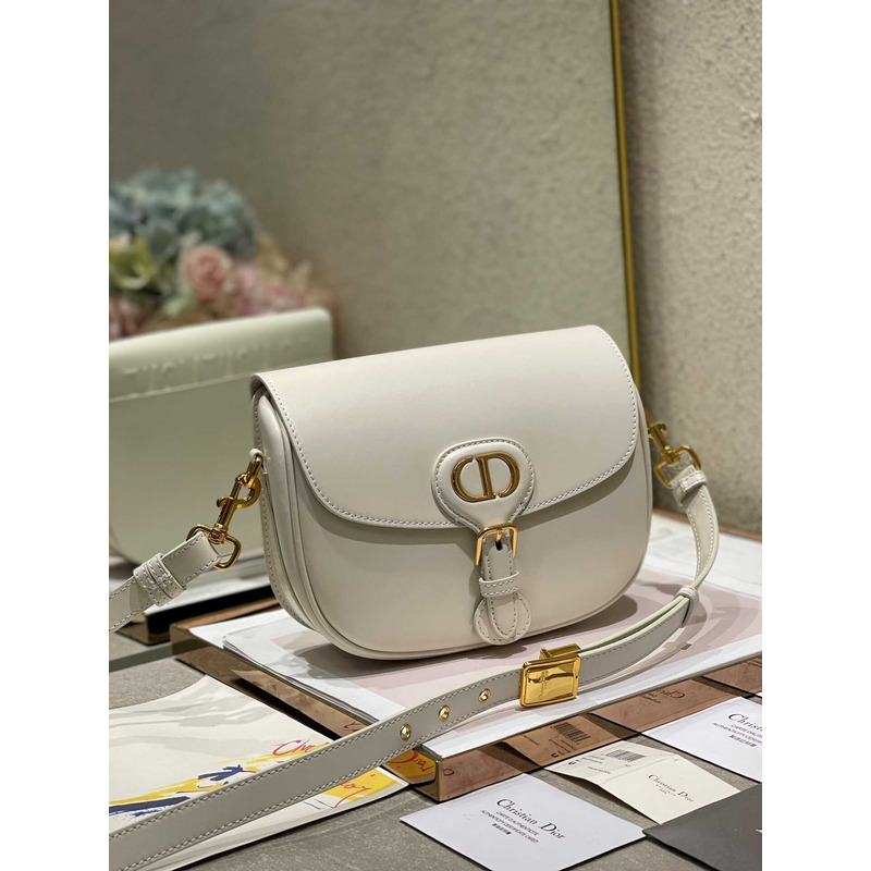 D*or bobby bag medium box calfskin latte