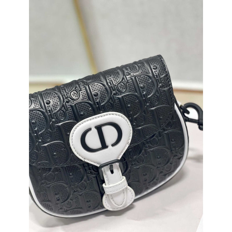 D*or bobby bag leather small black