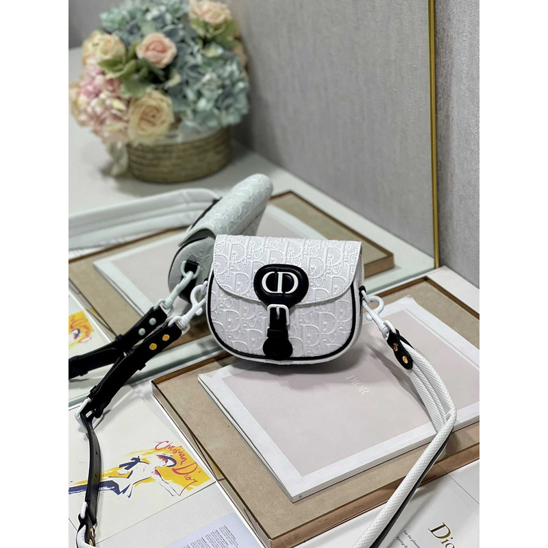 D*or bobby bag leather small black