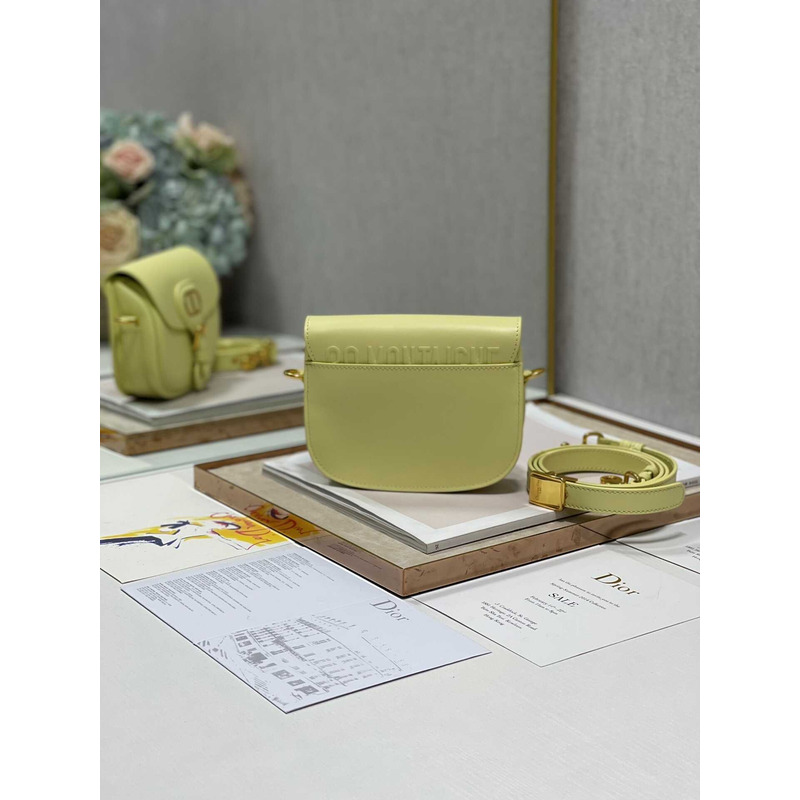 D*or bobby bag small box calfskin lime