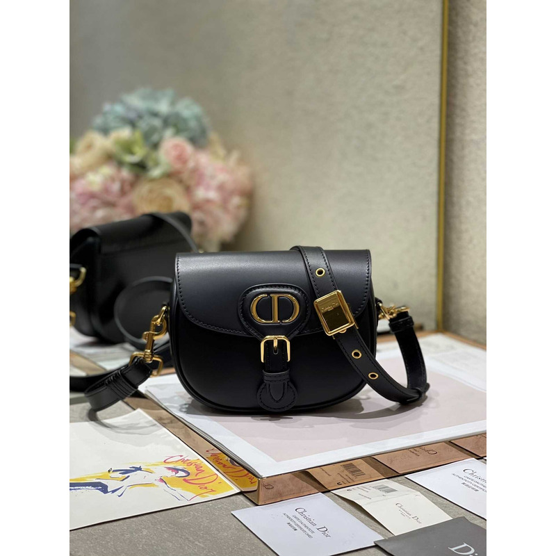 D*or bobby bag small box calfskin black