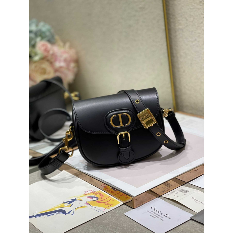 D*or bobby bag small box calfskin black