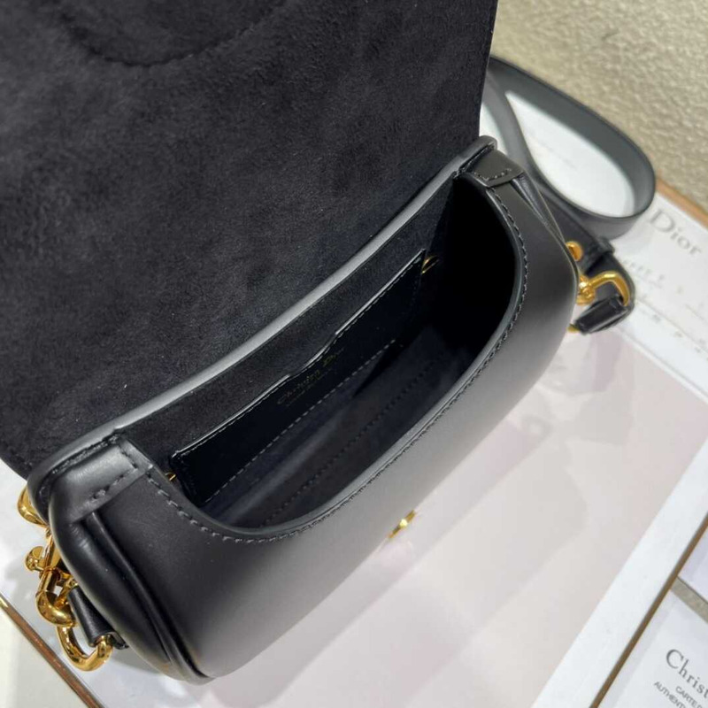 D*or bobby bag small box calfskin black