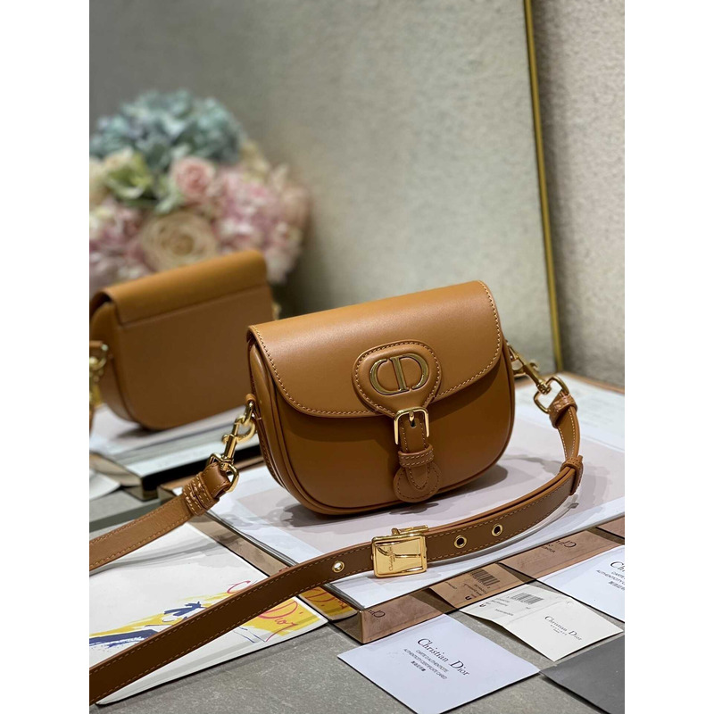 D*or bobby bag small box calfskin brown