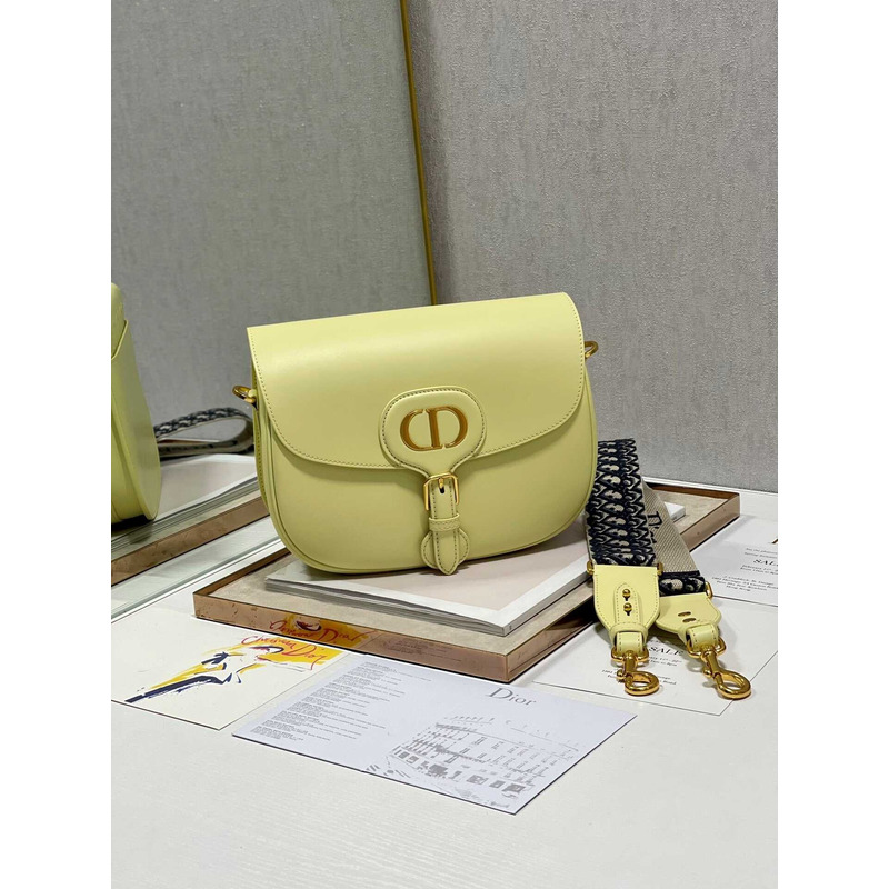 D*or bobby bag large box calfskin lime