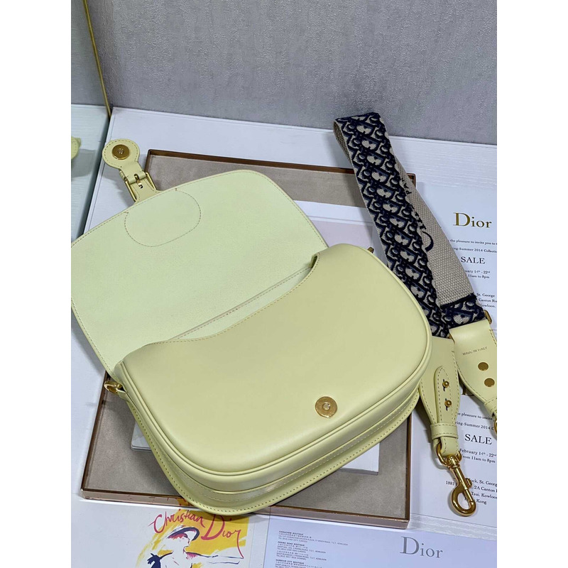 D*or bobby bag large box calfskin lime