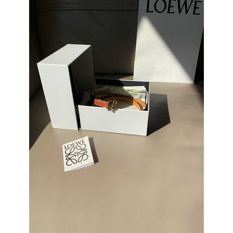 Loewe L Buckle Belt Brown