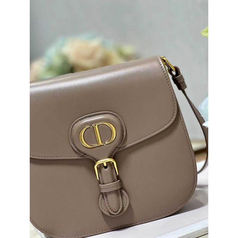 D*or r bobby frame bag brown calfskin